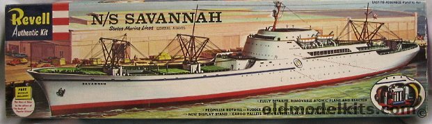 Revell 1/381 N/S Savannah Nuclear Merchant Ship with Booklet 'The Story of Ships' - 'S' Kit, H366-198 plastic model kit